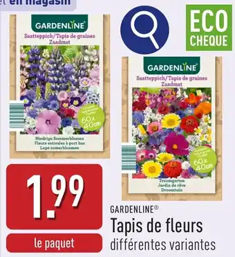 ALDI Gardenline Tapis de fleurs aanbieding