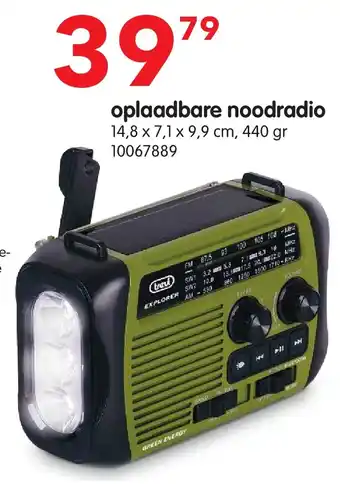 Yess oplaadbare noodradio aanbieding