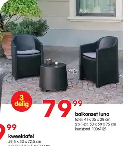 Yess balkonset luna aanbieding