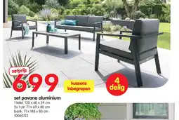 Yess set pavane aluminium aanbieding