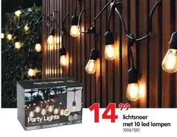 Yess lichtsnoer met 10 led lampen aanbieding