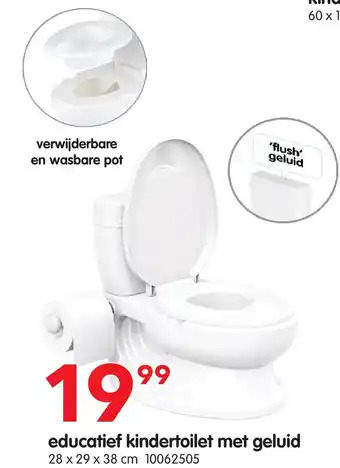 Yess educatief kindertoilet met geluid aanbieding