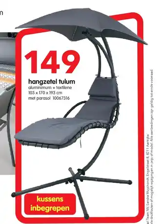 Yess hangzetel tulum aanbieding