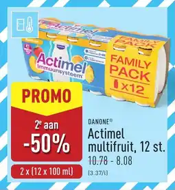 ALDI Danone Actimel Multifruit aanbieding