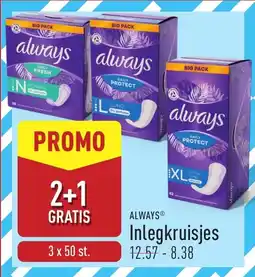 ALDI Always Inlegkruisjes aanbieding