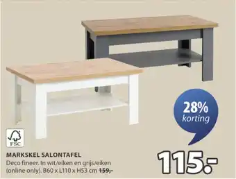 Jysk Markskel salontafel aanbieding