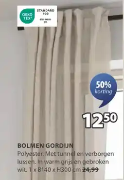 Jysk Bolmen gordijn aanbieding