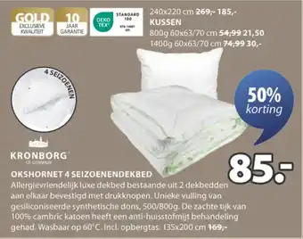 Jysk Okshornet 4 seizoenendekbed aanbieding