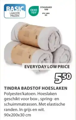 Jysk Tindra badstof hoeslaken aanbieding