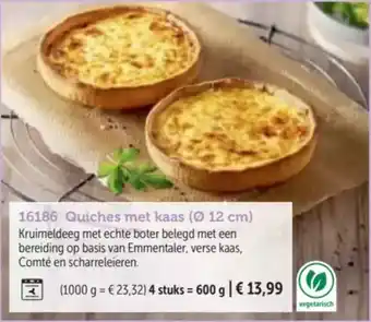 Bofrost Quiches met kaas aanbieding