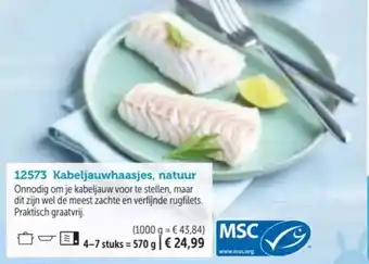 Bofrost Kabeljauwhaasjes, natuur aanbieding