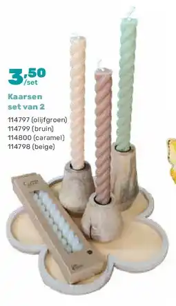 Happyland Kaarsen set van 2 aanbieding