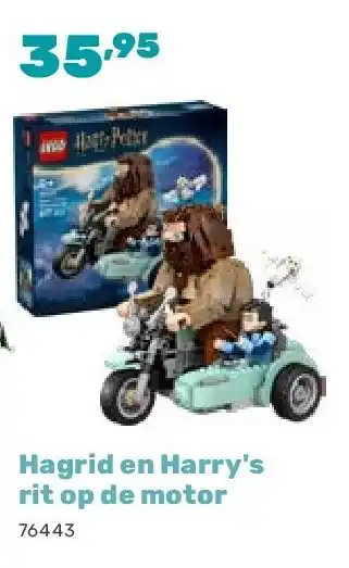 Happyland Hagrid en Harry's rit op de motor aanbieding