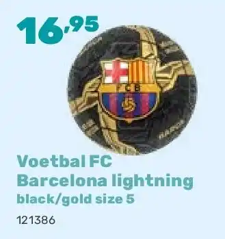 Happyland Voetbal FC Barcelona lightning black/gold size 5 aanbieding