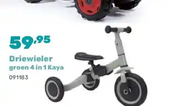 Happyland Driewieler groen 4 in 1 Kaya aanbieding