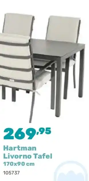 Happyland Hartman Livorno Tafel aanbieding