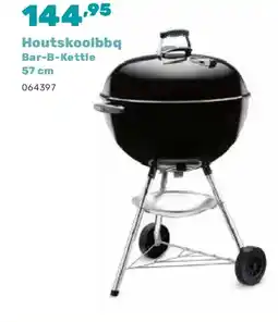 Happyland Houtskoolbbq Bar-B-Kettle 57 cm aanbieding