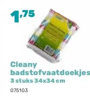 Happyland Cleany badstofvaatdoekjes aanbieding