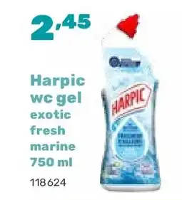 Happyland Harpic wc gel exotic fresh marine 750 ml aanbieding