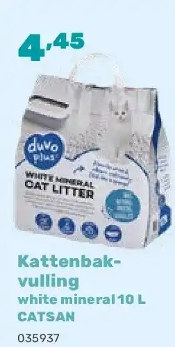 Happyland Kattenbakvulling white mineral 10 L CATSAN aanbieding