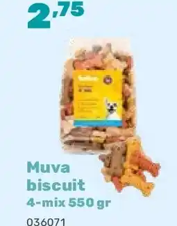 Happyland Muva biscuit 4-mix 550 gr aanbieding