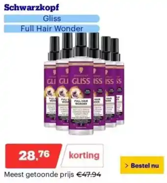 Bol.com Schwarzkopf aanbieding