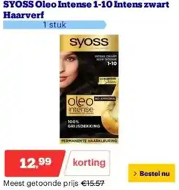 Bol.com Syoss Oleo Intense 1-10 Intens zwart aanbieding