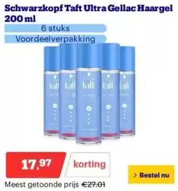 Bol.com Schwarzkopf Taft Ultra Gellac Haargel aanbieding