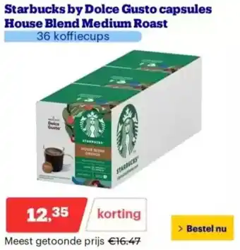 Bol.com Starbucks by Dolce Gusto capsules House Blend Medium Roast aanbieding