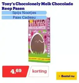 Bol.com Tony's Chocolonely Melk Chocolade Reep Pasen aanbieding