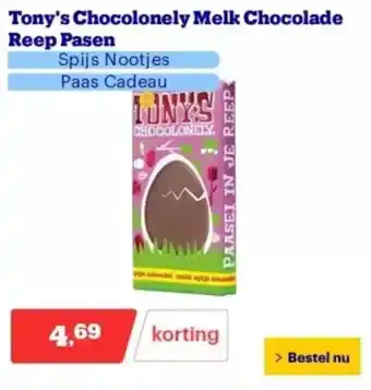 Bol.com Tony's Chocolonely Melk Chocolade Reep Pasen aanbieding