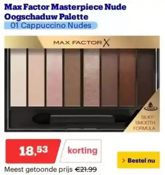 Bol.com Max Factor Masterpiece Nude Oogschaduw Palette aanbieding