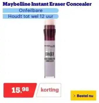 Bol.com Maybelline Instant Eraser Concealer aanbieding