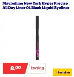 Bol.com Maybelline New York Hyper Precise All Day Liner 01 Black Liquid Eyeliner aanbieding