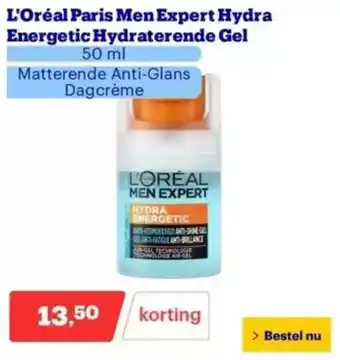 Bol.com L'Oréal Paris Men Expert Hydra Energetic Hydraterende Gel aanbieding