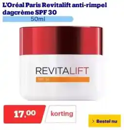 Bol.com L'Oréal Paris Revitalift anti-rimpel dagcrème SPF 30 aanbieding