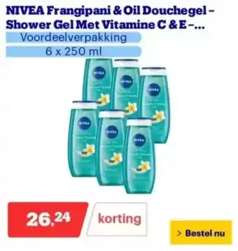 Bol.com Nivea Frangipani & Oil Douchegel Shower Gel Met Vitamine C & E aanbieding