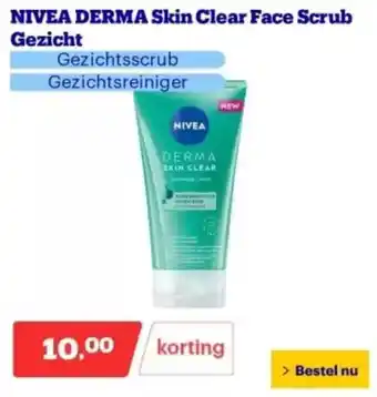 Bol.com Nivea Derma Skin Clear Face Scrub Gezicht aanbieding