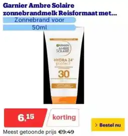 Bol.com Garnier Ambre Solaire zonnebrandmelk Reisformaat met aanbieding