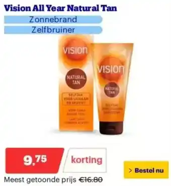 Bol.com Vision All Year Natural Tan aanbieding