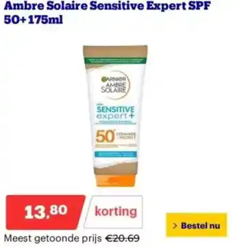 Bol.com Ambre Solaire Sensitive Expert SPF aanbieding