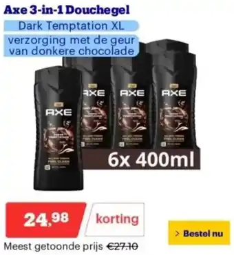 Bol.com Axe 3-in-1 Douchegel aanbieding