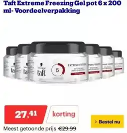 Bol.com Taft Extreme Freezing Gel pot aanbieding