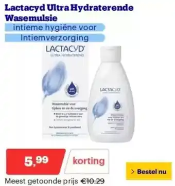 Bol.com Lactacyd Ultra Hydraterende Wasemulsie aanbieding