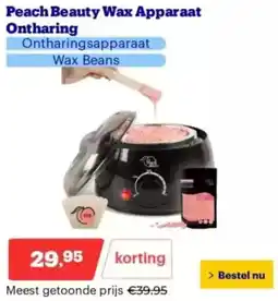 Bol.com Peach Beauty Wax Apparaat Ontharing aanbieding