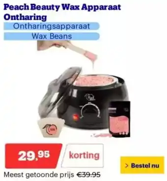 Bol.com Peach Beauty Wax Apparaat Ontharing aanbieding