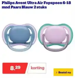 Bol.com Philips Avent Ultra Air Fopspeen aanbieding