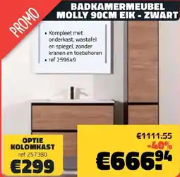 Bouwcenter Frans Vlaeminck Badkamermeubel molly aanbieding