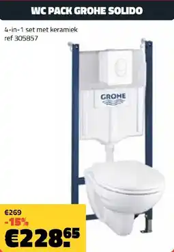 Bouwcenter Frans Vlaeminck Wc pack grohe solido aanbieding