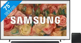 Coolblue Samsung The Frame 75LS03D (2024) + Samsung HW-S800D Zwart aanbieding